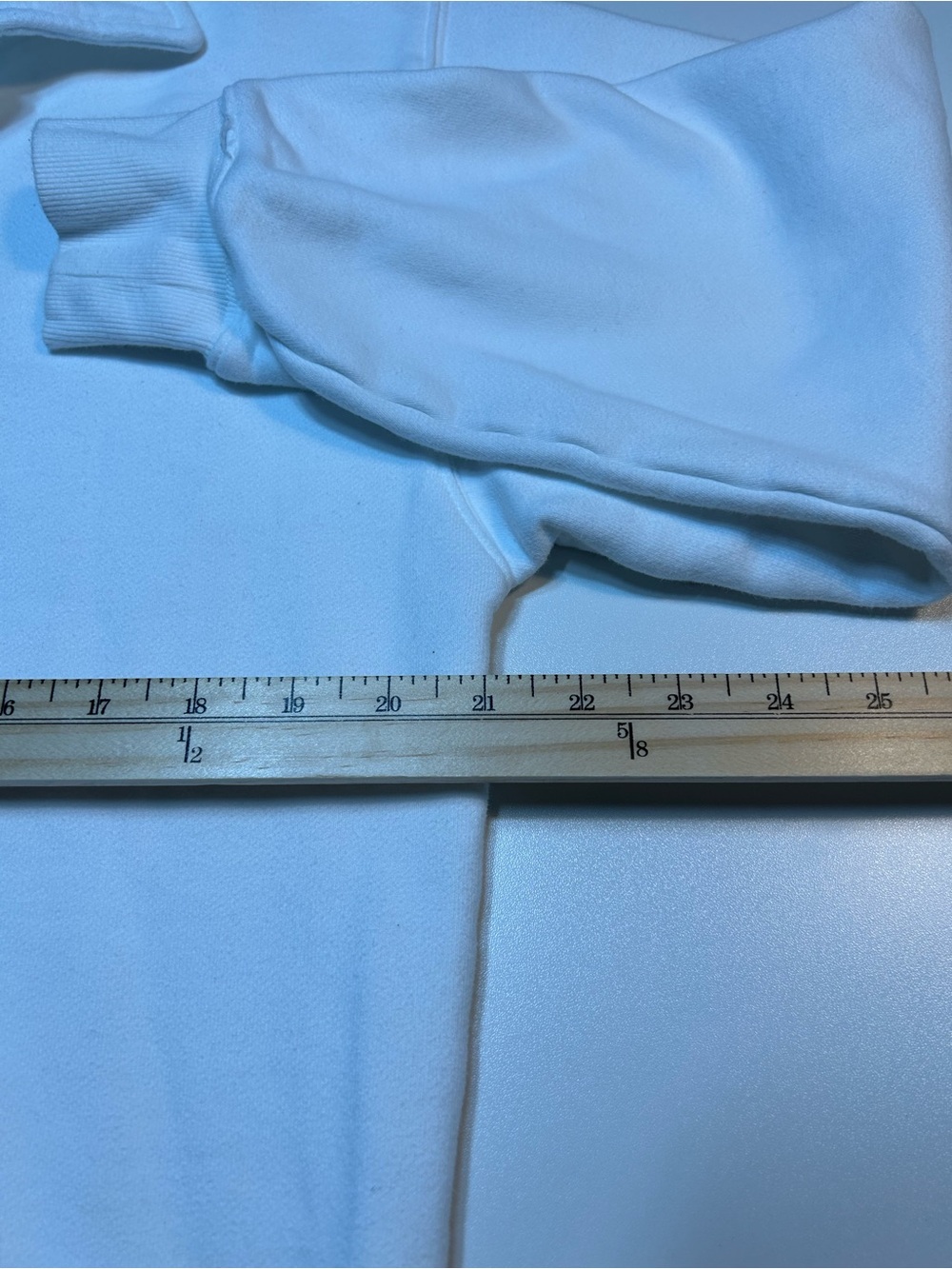 Aritzia Tna Cozy Fleece Boyfriend Polo Pullover Sweatshirt White - Picture 6 of 9